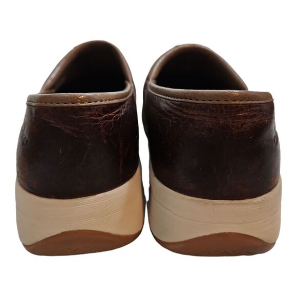 Dansko Shaina Brown Leather Clogs Comfort Non-Slip Size 38/7.5 - Picture 6 of 10
